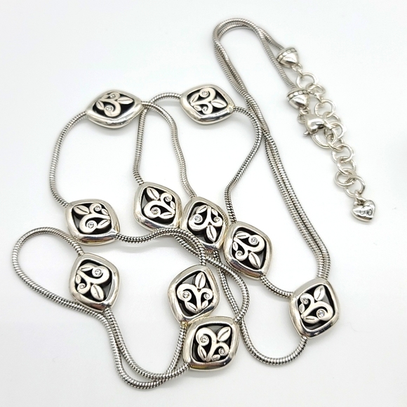 Brighton "EVE'S MAGIC" XL Layering Necklace w/ Abstract Diamond Stations - Picture 11 of 15